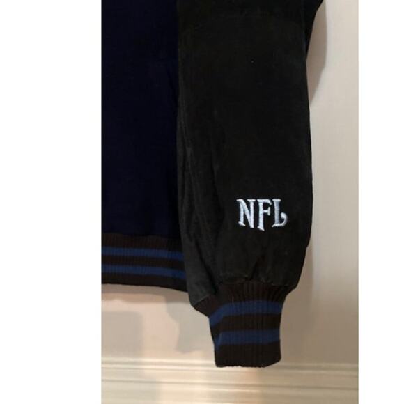 Vintage Tennessee Titans NFL Letterman Jacket Varsity Wool Suede Leather XXL - Picture 9 of 10